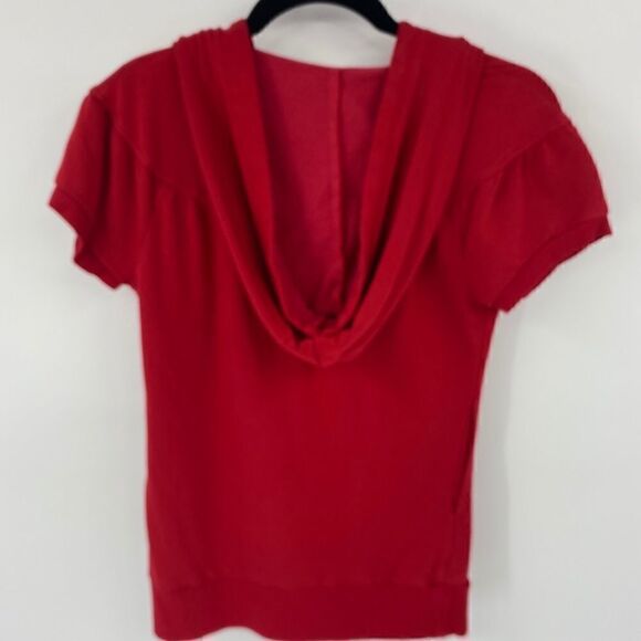 Evy’s Tree red hooded zip up Veronica top - Picture 6 of 7